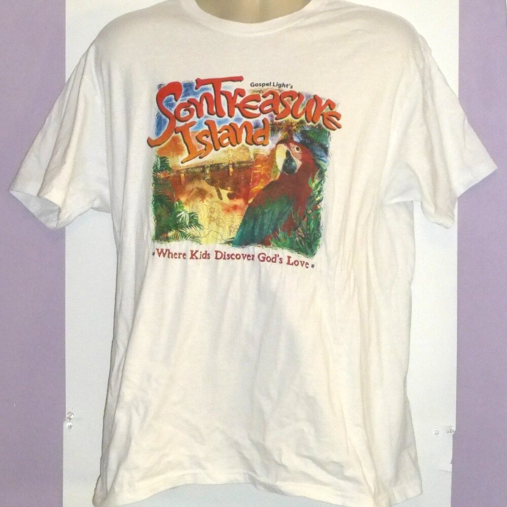 VTG Gospel Light's SonTreasure Island T-Shirt Hanes Tag Size: Large PLEASE READ